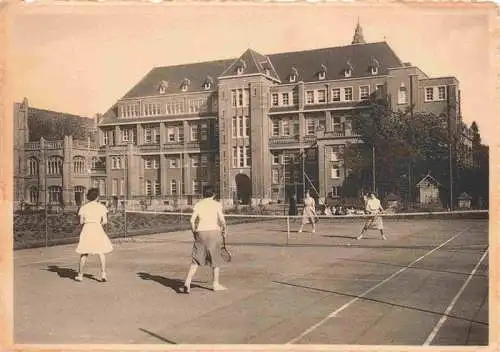 AK / Ansichtskarte 73974858 Waver_Wavre_Oost-Vlaanderen_Belgie Instituut der Ursulinen Onze Lieve Vrouw Waver Tennisplatz