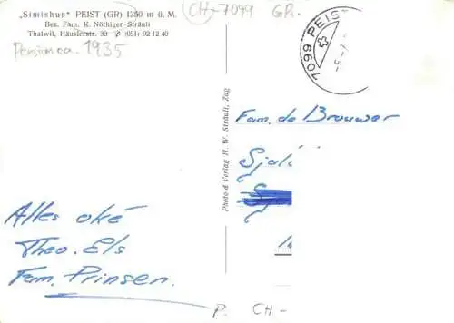 AK / Ansichtskarte  Thalwil_Thalweil_ZH Simishus Peist