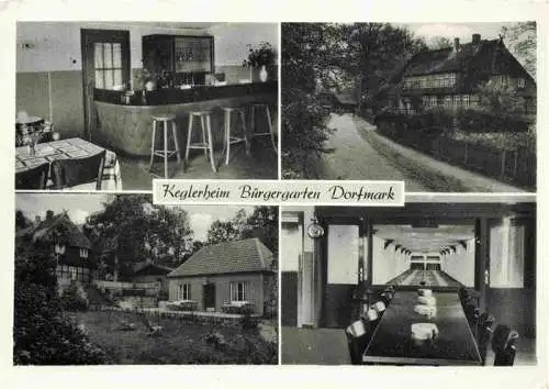 AK / Ansichtskarte 73974894 Dorfmark_Bad_Fallingbostel Keglerheim Buergergarten Gaststube Bar Kegelbahn