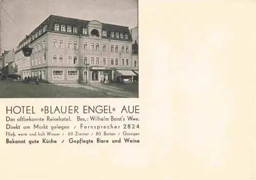 AK / Ansichtskarte 73974905 Aue__Sachsen Hotel Blauer Engel