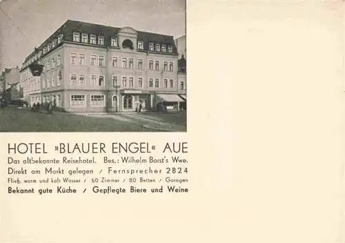 AK / Ansichtskarte 73974906 Aue__Sachsen Hotel Blauer Engel