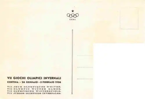 AK / Ansichtskarte 73974935 Cortina_d_Ampezzo_Veneto_IT VII Giochi Olimpici Invernali