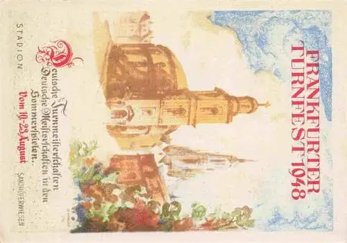 AK / Ansichtskarte 73974957 FRANKFURT_AM_MAIN Plakat Frankfurter Turnfest 1948