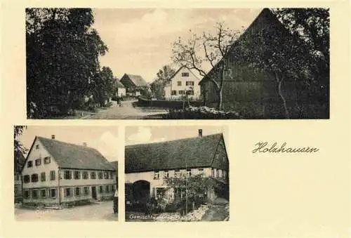 AK / Ansichtskarte 73974961 Holzhausen_Uhingen Ortspartie Gasthof Gemischtwaren Ruoff 