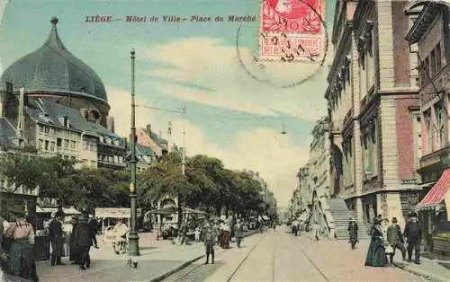 AK / Ansichtskarte  LIEGE__Luettich_Luik_Belgie Hotel de Ville Place du Marche