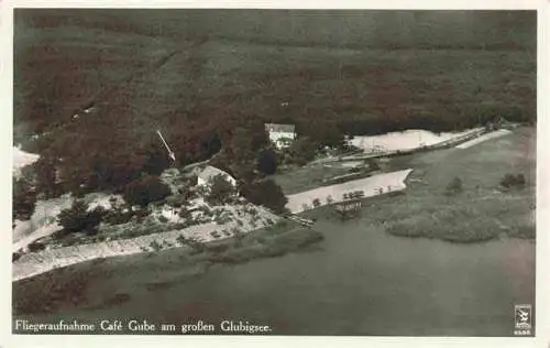 AK / Ansichtskarte  Glubigsee_Wendisch_Rietz_Brandenburg Café Gube am grossen Glubigsee