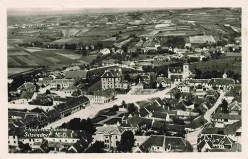 AK / Ansichtskarte 73975199 Sitzendorf_Schmida_Niederoesterreich_AT Fliegeraufnahme Pruefstempel