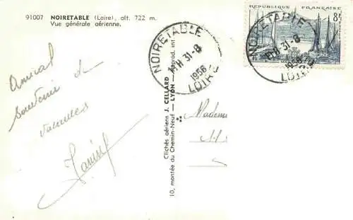 AK / Ansichtskarte  Noiretable_42_Loire Vue générale aérienne