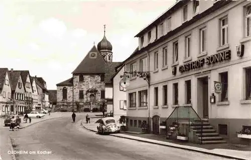 AK / Ansichtskarte  Oedheim_Kocher_BW Ortszentrum Gasthof Sonne