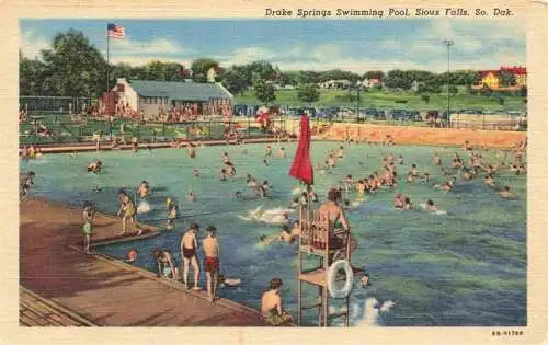 AK / Ansichtskarte 73975250 Sioux_Falls_South_Dakota_USA Drake Springs Swimming Pool