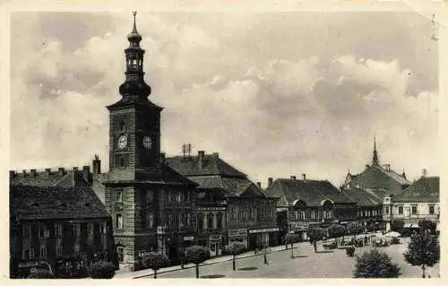 AK / Ansichtskarte  Slany_Schlan_CZ Namesti Stadtzentrum Platz