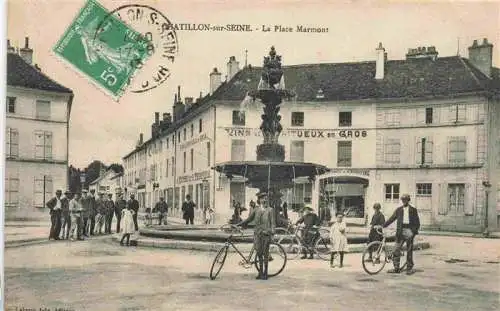 AK / Ansichtskarte  Chatillon-sur-Seine_21_Cote-d_Or Place Marmont Fontaine