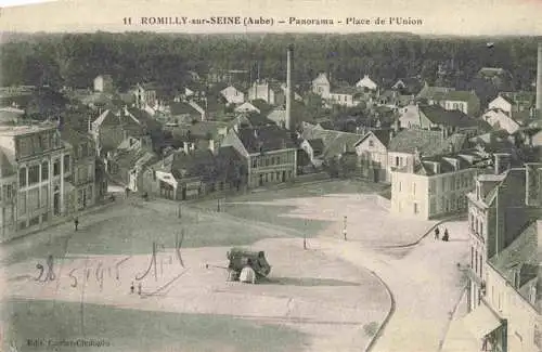 AK / Ansichtskarte  Romilly-sur-Seine_10_Aube Panorama Place de l'Union