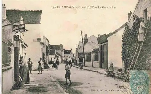 AK / Ansichtskarte  Champagne-sur-Seine_77_Seine-et-Marne La Grande Rue