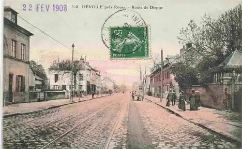 AK / Ansichtskarte  Deville-les-Rouen_76_Seine-Maritime Route de Dieppe