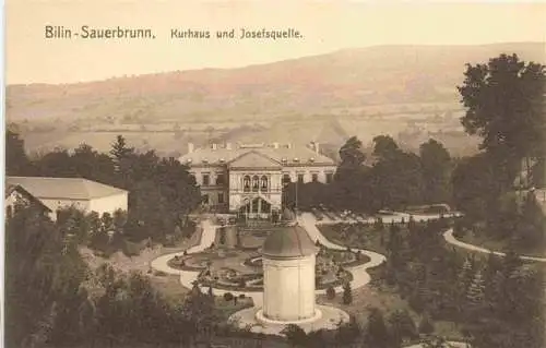 AK / Ansichtskarte  Bilin_Bilina_Sauerbrunn_CZ Kurhaus und Josefsquelle