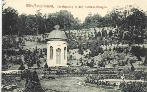 AK / Ansichtskarte  Bilin_Bilina_Sauerbrunn_CZ Josefsquelle in den Kurhaus-Anlagen