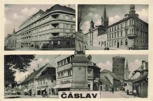 AK / Ansichtskarte  Caslav_Tschaslau_CZ Motive Stadtzentrum Denkmal Feldpost