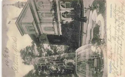 AK / Ansichtskarte 73975396 Kopidlno_Liban_Ehden_Jicin_CZ Zamecka partie Schloss Brunnen