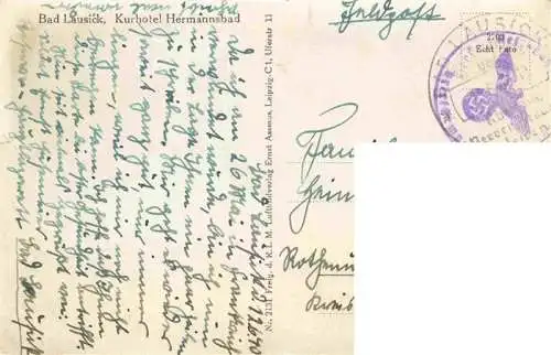AK / Ansichtskarte  Bad_Lausick Kurhotel Hermannsbad Original Fliegeraufnahme