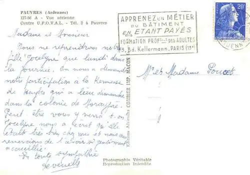 AK / Ansichtskarte  Pauvres Centre U.F.O.V.A.L. vue aérienne