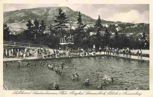 AK / Ansichtskarte 73975531 Sondershausen_Thueringen Bergbad Sonnenblick mit Frauenberg