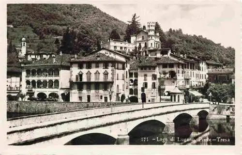 AK / Ansichtskarte  Ponte-Tresa_Lago_di_Lugano_TI Panorama