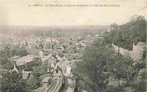 AK / Ansichtskarte  Dreux_28_Eure-et-Loir La Petite Falaise le Quartier des Marches et la Muraille Est du Chateau