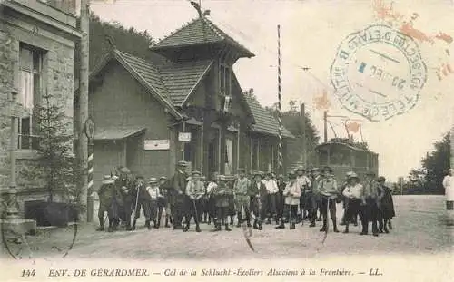 AK / Ansichtskarte  Gerardmer_88_Vosges Col de la Schlucht Ecoliers Alsaciens a la Frontiere Feldpost