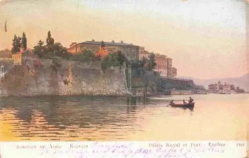 AK / Ansichtskarte  CORFOU_Korfu_Corfu_Greece Palais Royal et Port