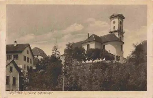 AK / Ansichtskarte  DELEMONT_Delsberg_JU Eglise Catholique