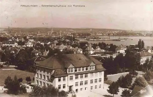 AK / Ansichtskarte  KREUZLINGEN_TG Schreiberschulhaus mit Konstanz