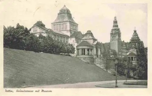 AK / Ansichtskarte  Stettin_SZCZECIN_Pommern_PL Hakenterrasse mit Museum Feldpost