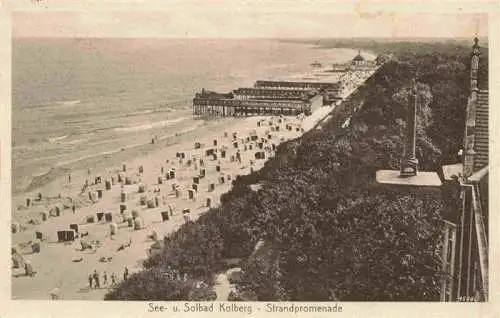 AK / Ansichtskarte  Kolberg__Ostseebad_KOLOBRZEG_PL Strandpromenade