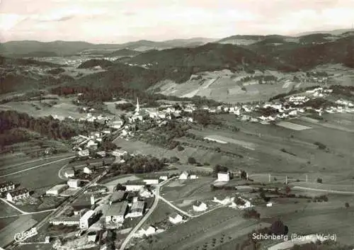 AK / Ansichtskarte  Schoenberg_Bayerischer_Wald Fliegeraufnahme