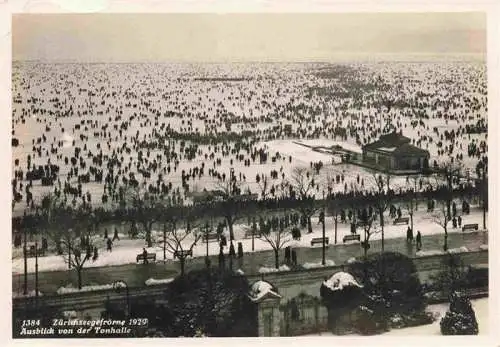 AK / Ansichtskarte  ZueRICH__ZH Zuerichseegefroerne 1929 Ausblick von der Tonhalle