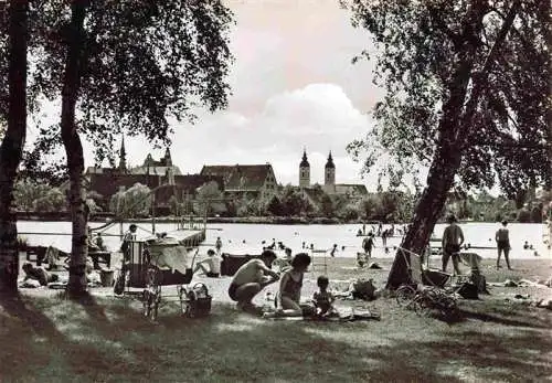 AK / Ansichtskarte  Bad_Waldsee Strandbad