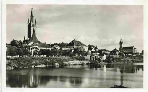 AK / Ansichtskarte  Tschaslau_Caslav_CZ Blick ueber den Fluss zur Stadt