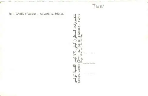 AK / Ansichtskarte 73975905 Gabes_Tunesie Atlantic Hotel