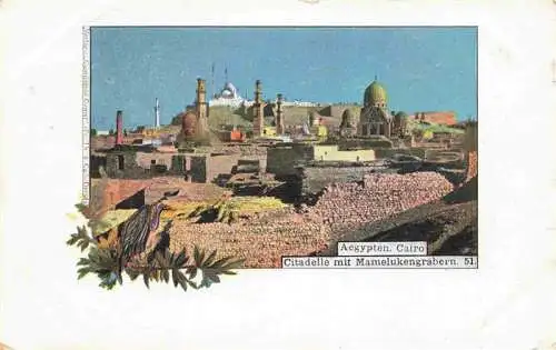 AK / Ansichtskarte  CAIRO__Kairo_Caire_Egypt Citadelle mit Mamelukengraebern