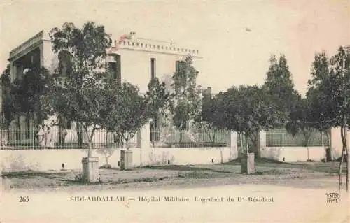 AK / Ansichtskarte 73975936 Sidi_Abdallah_Maroc Hôpital Militaire Logement du Dr. Résidant