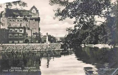 AK / Ansichtskarte 73975971 GoeTEBORG_Sweden Vallgraven med Carl Milles staty Vingarna