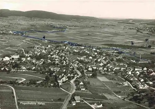 AK / Ansichtskarte  Hallau_SH Fliegeraufnahme