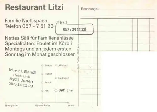 AK / Ansichtskarte  Jonen Restaurant Litzi Gastraeume Theke