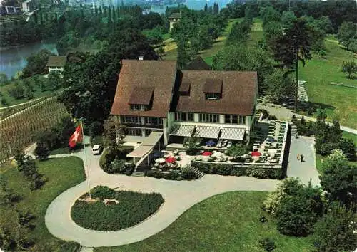 AK / Ansichtskarte  Au_ZH Landgasthof Halbinsel Au am Zuerichsee Fliegeraufnahme