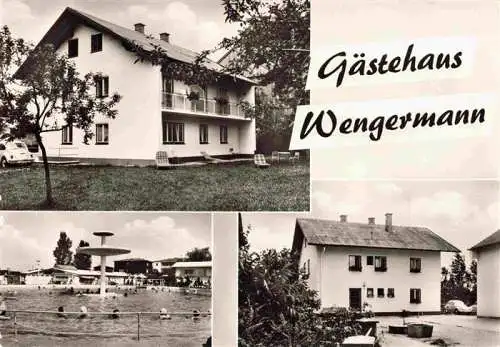 AK / Ansichtskarte 73976110 Safferstetten_Bad_Fuessing Gaestehaus Wengermann Freibad