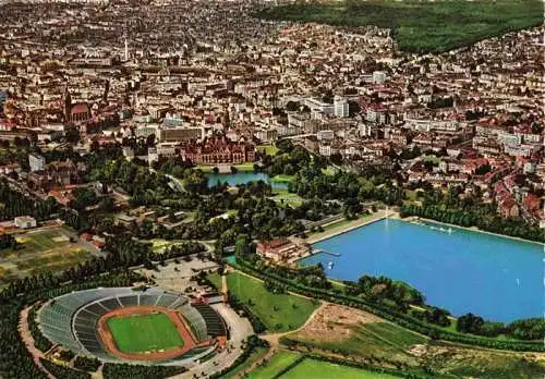 AK / Ansichtskarte  HANNOVER City Maschsee Niedersachsen Stadion Fliegeraufnahme