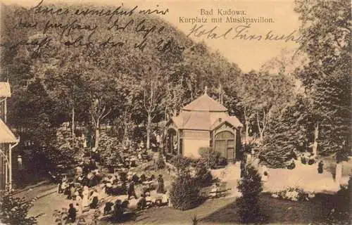 AK / Ansichtskarte  Bad_Kudowa_Kudowa-Zdroj_Niederschlesien_PL Kurplatz mit Musikpavillon