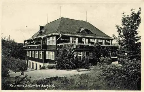 AK / Ansichtskarte  Bad_Brambach Bose Haus Radiumbad