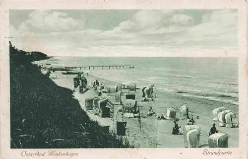 AK / Ansichtskarte  HENKENHAGEN_Ustronie_Morskie_PL Strandpartie